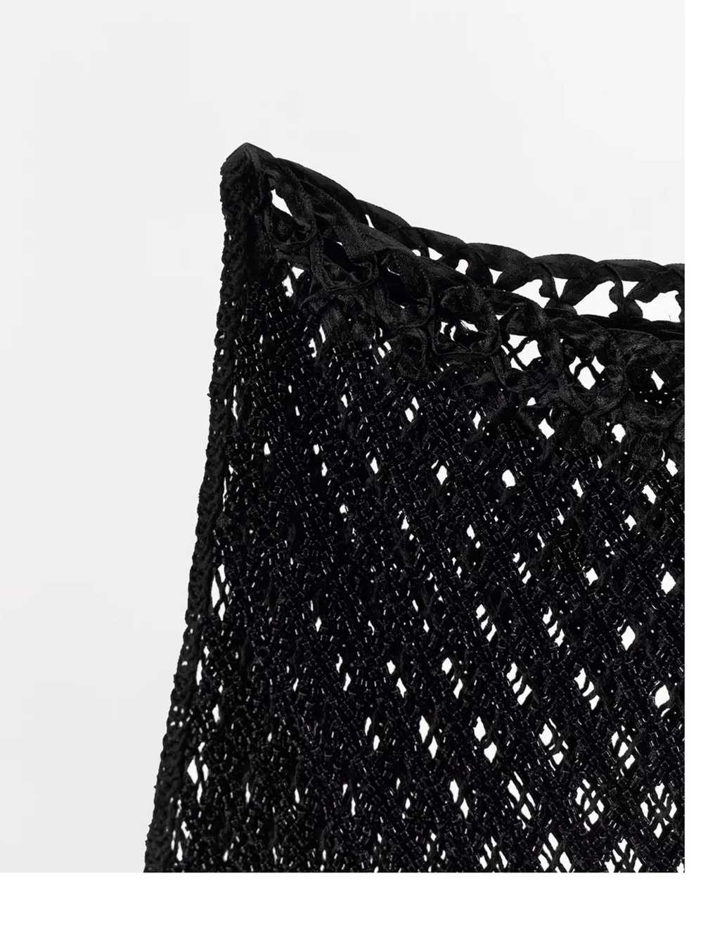 Zara NWT fully beaded Black woven Sleeveless formal fancy Top - Picture 6 of 8